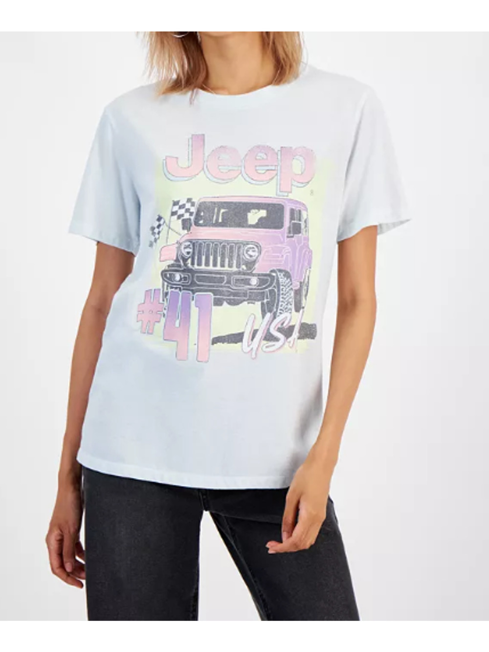 Grayson Threads The Label Juniors' Jeep Graphic Print Tee L